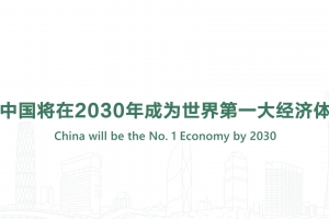 中國將在2030年成為世界第一大經(jīng)濟體